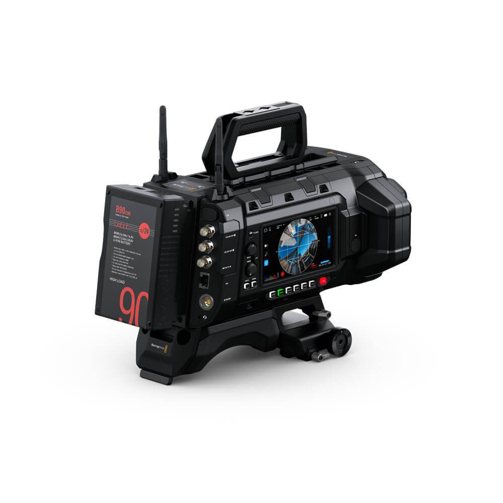 Blackmagic Design URSA Cine Immersive Cinema Camera shown from left rear, featuring professional camera body and detailed controls. – image 4