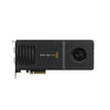 Blackmagic Design DeckLink IP 100G video capture device showing its top view with ports and branding.