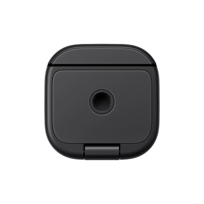 OBSBOT Tiny 3 Lite AI-powered 4K PTZ webcam with spatial audio, featuring a compact design and adjustable lens.