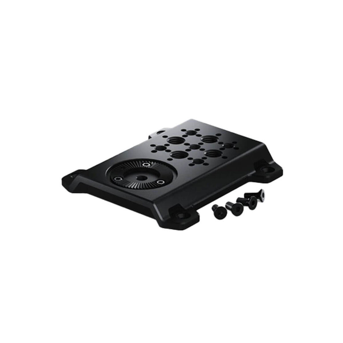 Blackmagic Design Rosette Plate for PYXIS 6K camera, camera accessory with black finish and mounting features. – image 1