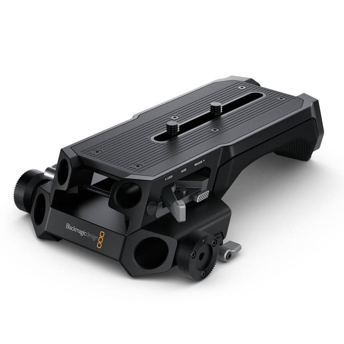 Blackmagic Design 19mm baseplate for URSA Cine 12K camera, supporting mounting and stabilization for professional filmmaking. – image 1