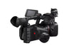 Canon XF605 UHD 4K HDR Pro Camcorder with professional lens and ergonomic grip, designed for high-quality video recording.