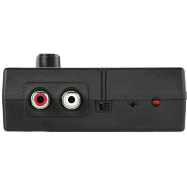 Left side view of Datavideo AD-10 Audio Delay Box showing input/output ports and control buttons for audio synchronization. – image 2