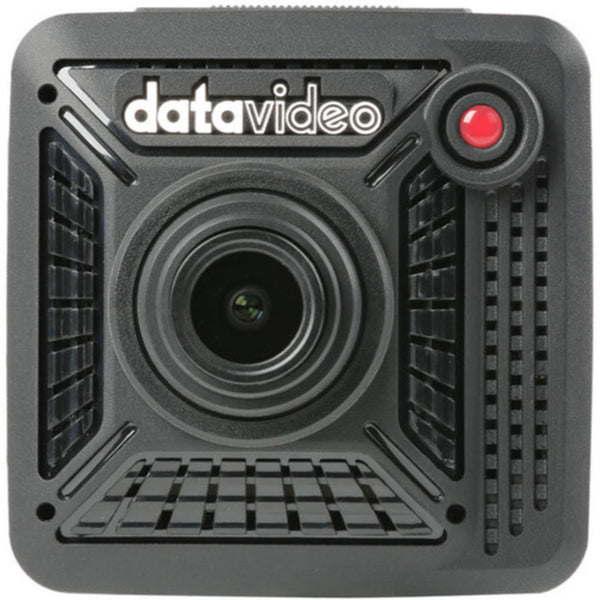 Front view of the Datavideo 4K NDI-HX CS Mount POV camera, showcasing its compact design and lens details. – image 1