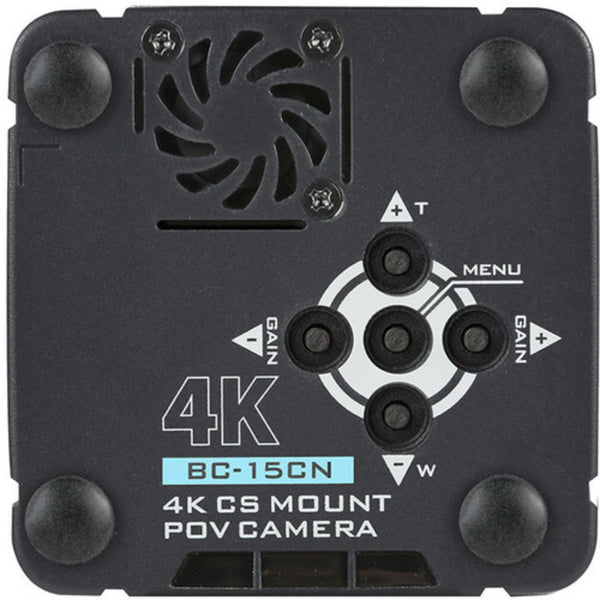 Rear view of Datavideo 4K NDI-HX CS Mount POV camera showing connection ports and camera body details. – image 3