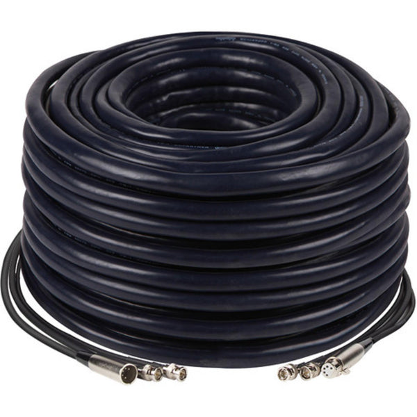 Datavideo CB-24 all-in-one snake cable, 328 ft, with multiple connectors for professional audio and video signal transmission. – image 1