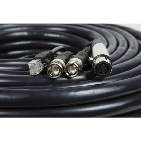Close-up of the Datavideo CB-31 all-in-one 164-foot video cable roll showing its durable construction and versatile connectors. – image 2