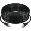 Black 100-foot Datavideo CB-70 Cat 6 cable for HS-1600T MKII, showing the Ethernet cable with connectors.