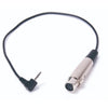 Datavideo CB-8 3.5mm mini to 4-pin XLR cable showing the cable with connectors for audio devices.