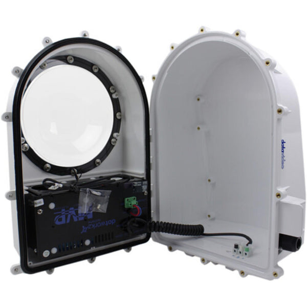 Inside view of Datavideo DATAVIDEO D2-HEAT-POE camera housing with heater blower for PTC series cameras. – image 1
