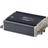 Datavideo DAC-9P 4K HDMI to 12G-SDI converter front view showing input and output ports on a compact black device.
