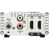 Left side view of Datavideo DAC-9P 4K HDMI to 12G-SDI converter showing input and output ports.