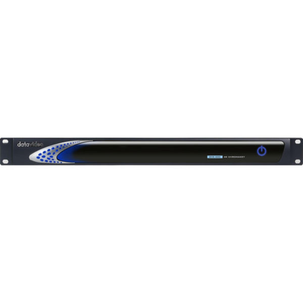 Front view of Datavideo DVK-400 4K real-time chroma keyer with 10-bit, 4:4:4 video processing for production switchers. – image 2