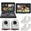 Datavideo EZ Streaming Package CW-AT in white, including streaming hardware and accessories, displayed on a clean surface.