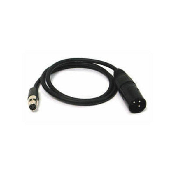 Datavideo male to female mini XLR to XLR audio cable, 16-inch length, with connectors visible for professional audio setup. – image 1