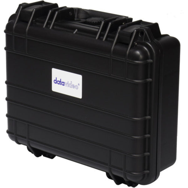 Front view of Datavideo HC-500 hard case designed for TP-500 teleprompter kit, sturdy protective storage for professional equipment. – image 1