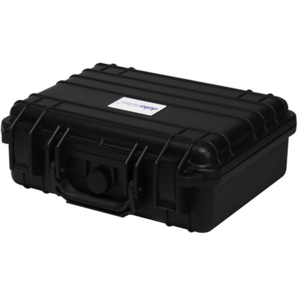 Top view of Datavideo HC-500 hard case designed for TP-500 teleprompter kit, showing sturdy protective exterior and handle. – image 2