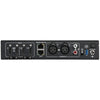 Rear view of Datavideo HDR-2 4K digital video recorder showing input ports and control buttons.