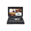 Front view of Datavideo HS-1650T HDBaseT portable tracking and streaming studio with control panel and connectivity ports.