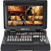 Front view of Datavideo HS-2600 HD 8-channel portable video streaming production switcher with multiple input options.