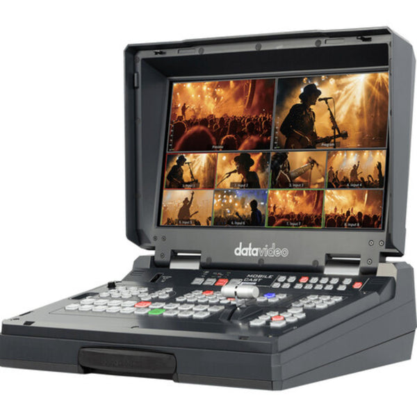 Datavideo HS-2600 HD 8-channel portable production switcher with multiple input ports and control panel for live video streaming. – image 1