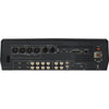 Rear view of Datavideo HS-4000 8-input 4K mobile studio production switcher with built-in 17.3-inch LCD monitor.