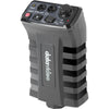 Wireless intercom belt pack by Datavideo, model ITC-300SL, with front view showcasing controls and microphone for professional communication.