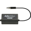 Front view of Datavideo DC to DC voltage converter power supply for PTR-10 and PTR-10T models.