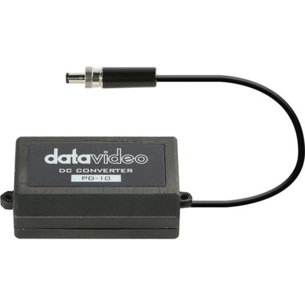 Front view of Datavideo DC to DC voltage converter power supply for PTR-10 and PTR-10T models. – image 1