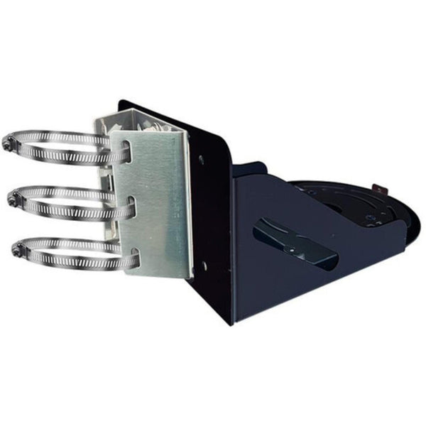 Rear view of Datavideo WM-1 PTZ camera mount and RKM-125 mounting kit in black, showcasing secure bracket and attachment points. – image 1