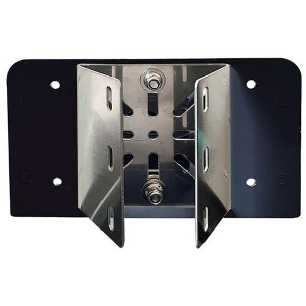 Rear view of Datavideo WM-1 PTZ camera mount with RKM-125 mounting kit in black, showing mounting hardware and connection points. – image 2