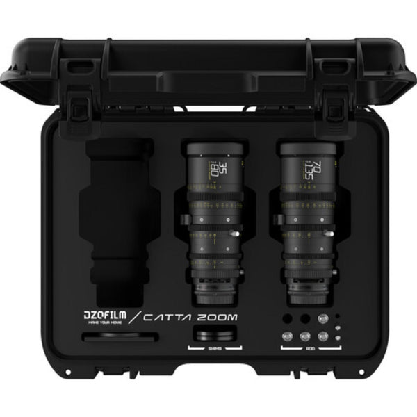 DZOFilm Catta 35-80mm & 70-135mm T2.9 E-Mount Cine Zoom 2-Lens Bundle (Black) – image 2