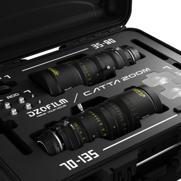 DZOFilm Catta 35-80mm & 70-135mm T2.9 E-Mount Cine Zoom 2-Lens Bundle (Black) – image 3