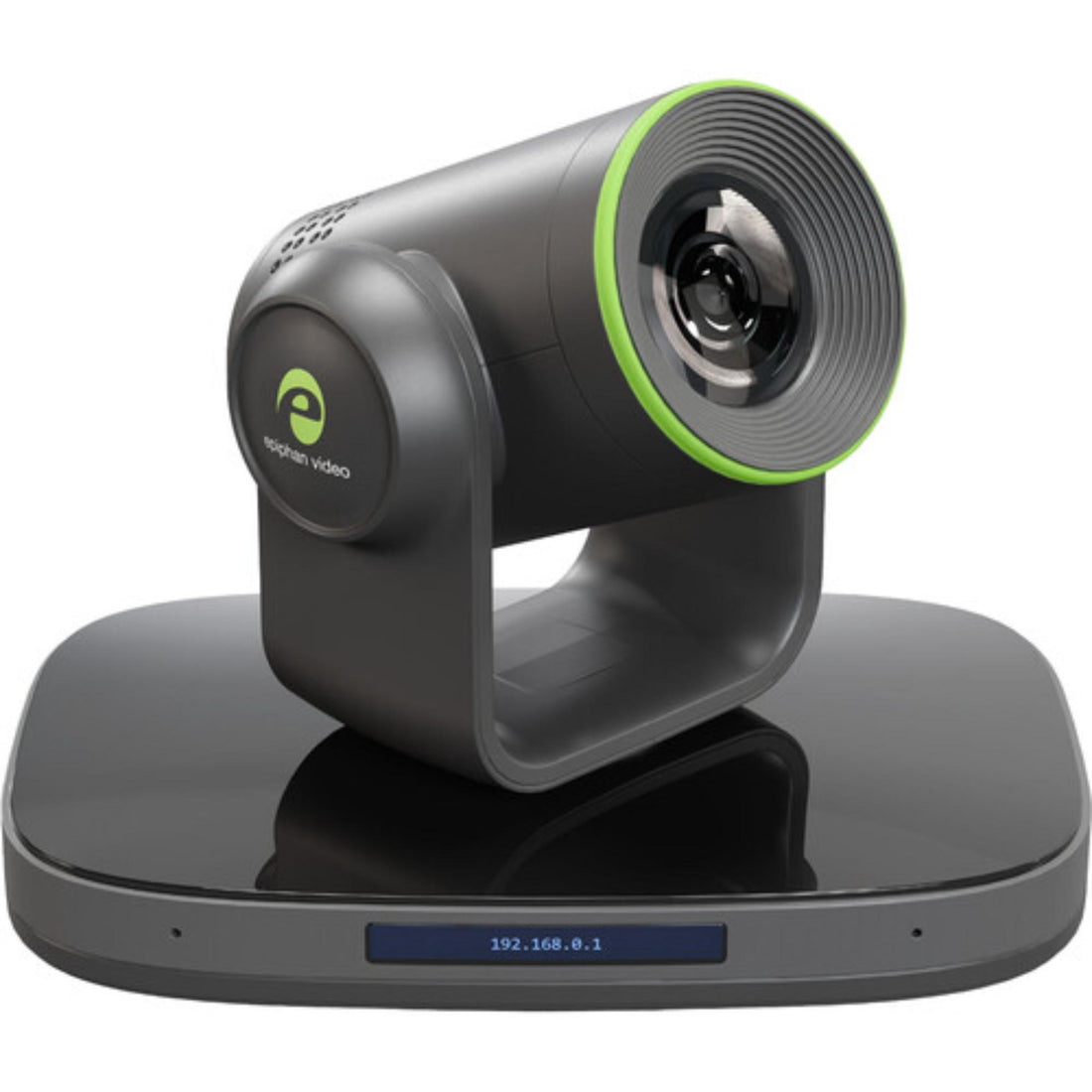 Epiphan EC20 PTZ Camera with adjustable lens, mounted on a tripod for high-quality video streaming and remote control. – image 1