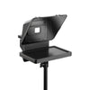 Elgato teleprompter with adjustable glass and camera mount for seamless reading during video production.
