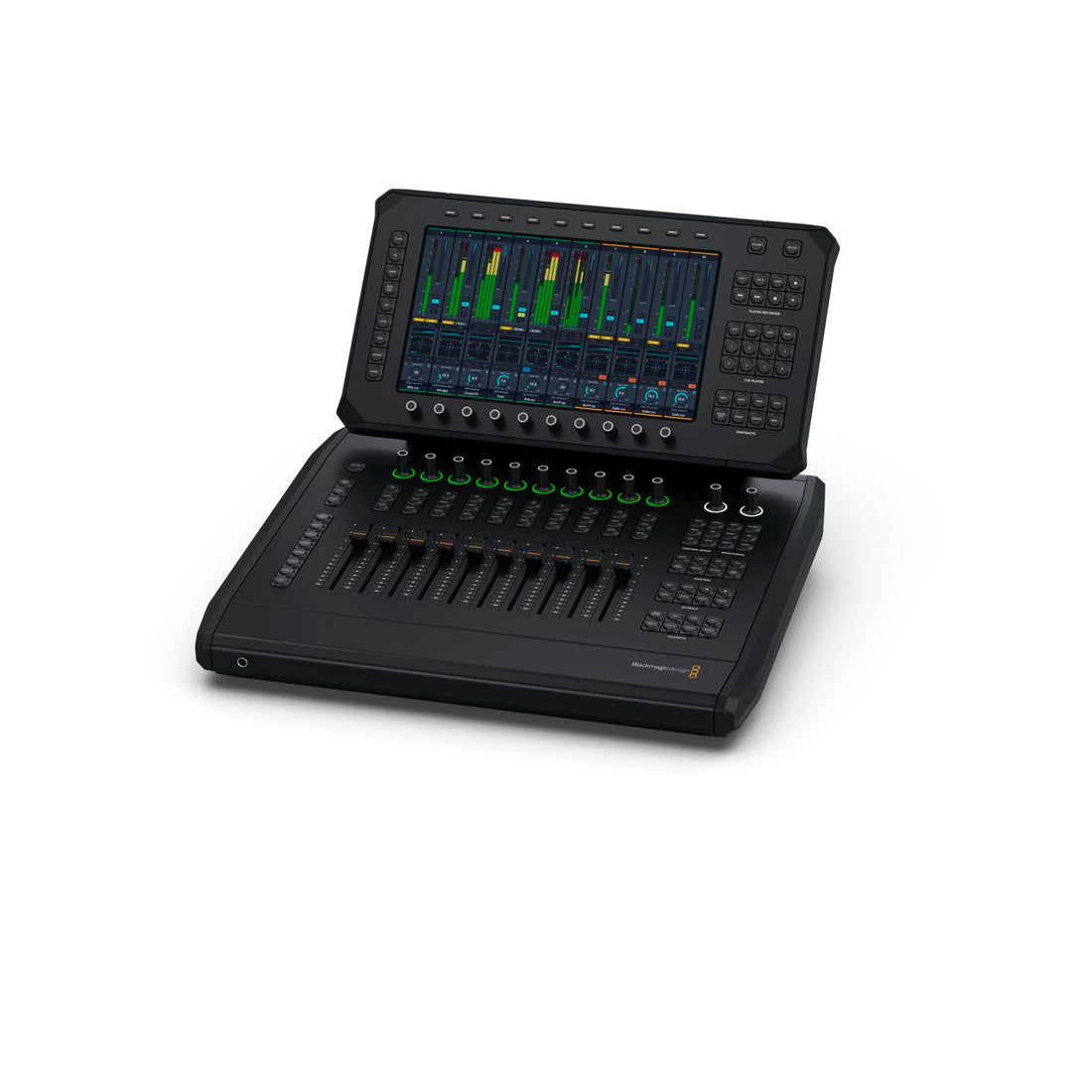 Blackmagic Design Fairlight Live Audio Panel 10, professional audio mixer with multiple control knobs and digital display for live sound. – image 1