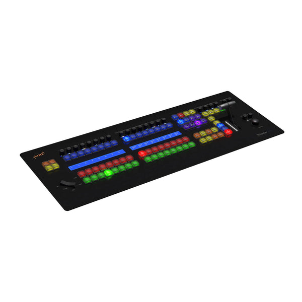 Vizrt Flex Control Panel switcher panel for TriCaster systems, with colorful buttons and controls for video production. – image 2