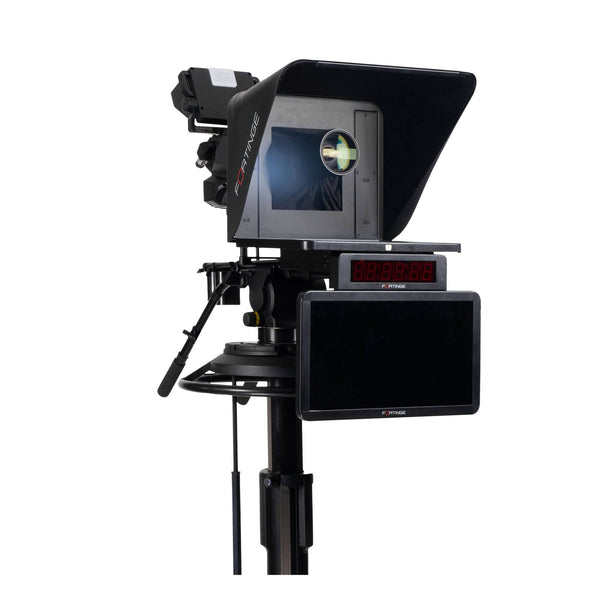 Fortinge ERA IP 17-HB High Brightness 17" Studio Teleprompter with monitors on a white background – image 1