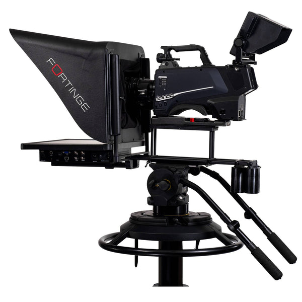 Fortinge ERA IP 17-HB High Brightness 17" Studio Teleprompter on a white background with 'FORTINGE' branding.