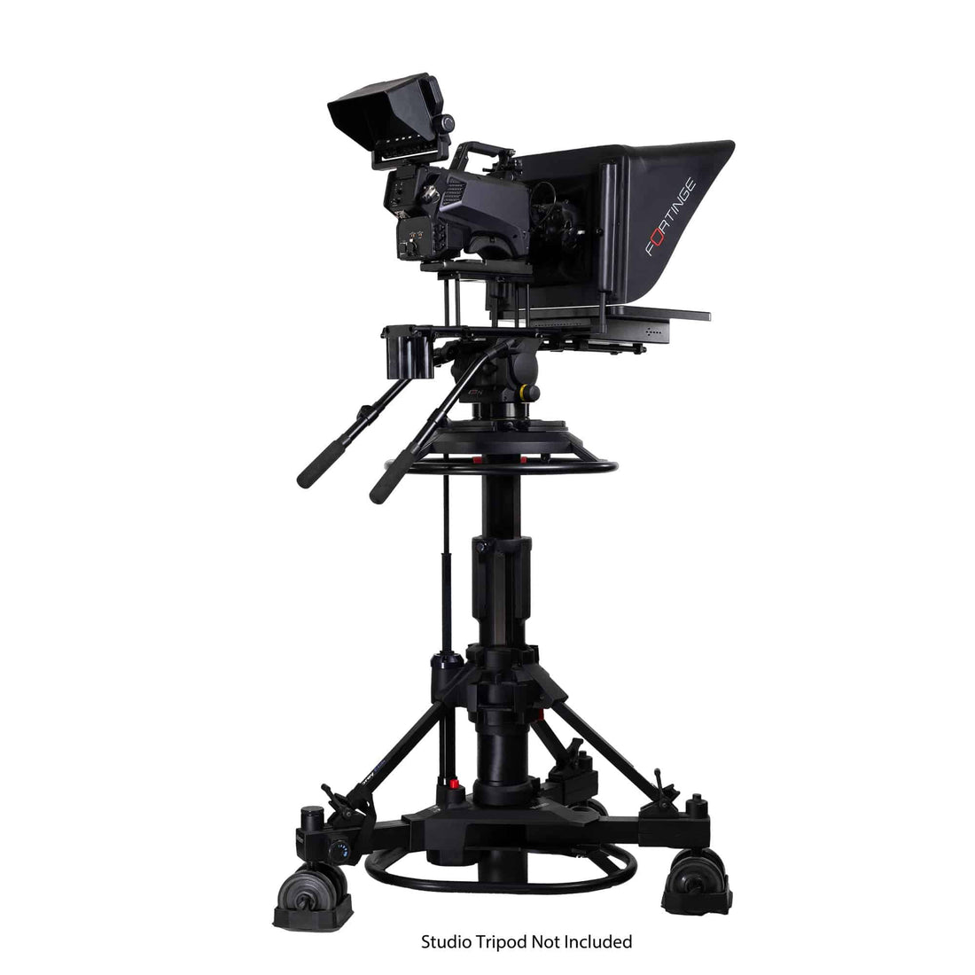 Fortinge ERA LITE EL-04 17-inch studio teleprompter with glass screen and adjustable mount, designed for professional video production. – image 1