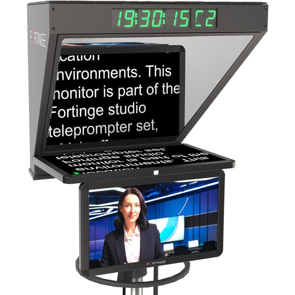 Fortinge ROBO 19-HB-SDI 19" High Brightness PTZ Teleprompter with SDI I/O – image 1