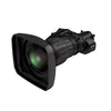 Fujinon UA22x4.8BERD 4K B4 broadcast lens with 22x zoom and 2x extender, shown at an angle view.