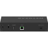 Rear top view of Netgear AV Line M4250 GSM4210PD 8-port Gigabit PoE+ managed AV switch with SFP ports and 110W power.