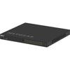 Netgear AV Line M4250 GSM4230UP 24-port Gigabit PoE++ managed network switch with SFP ports, front left isometric view.