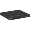 Netgear AV Line M4250 GSM4230UP 24-port Gigabit PoE++ managed network switch with SFP ports, front right isometric view.