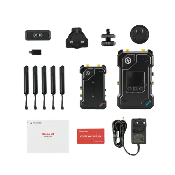 Hollyland Cosmo C2 wireless video transmission system with transmitter and receiver, professional production equipment for live video. – image 1