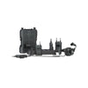 Hollyland Solidcom M1 Pro wireless intercom system with four beltpacks and single-ear headsets for production communication.