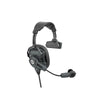 Hollyland Solidcom M1 Pro wireless intercom system with 8 beltpacks and single-ear headsets for production communication.