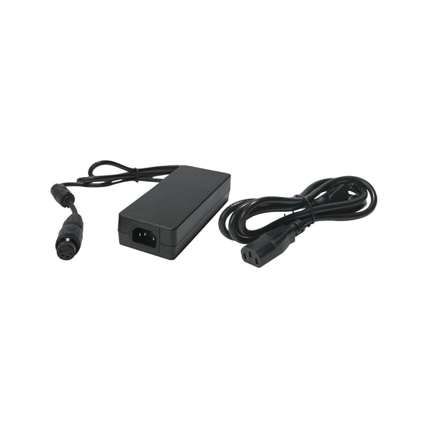 Hollyland 4-Pin XLR power adapter for beltpack battery charging base, showing the compact black connector with metal pins. – image 1