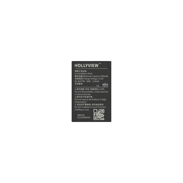 Hollyland Solidcom C1 Pro battery shown from rear view, designed for wireless communication headset system. – image 2